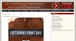 Desktop Screenshot of herefordbullsforsale.com