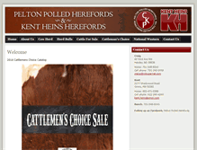 Tablet Screenshot of herefordbullsforsale.com